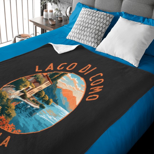 Discover Lago Di Como Italia Distressed Circle Caring For Your Hell Hound Coffee Mug Baby Blankets