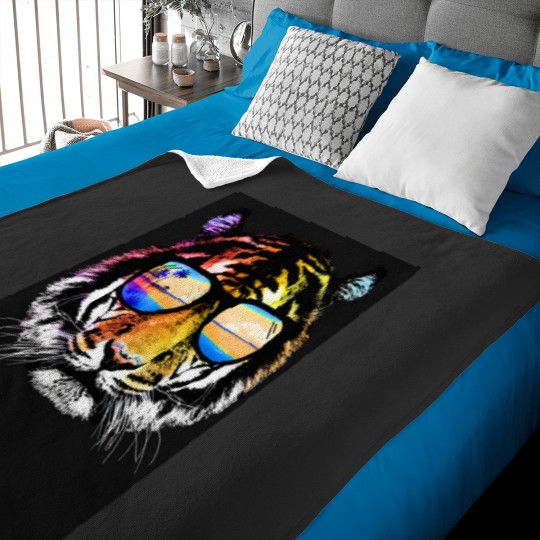 Discover Summer Tiger Baseball ¾ Sleeve T-Shirt Baby Blankets