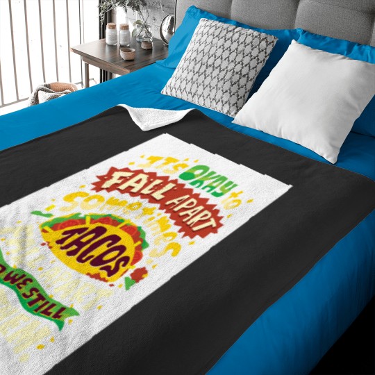 Discover Tacos Fall Apart Baseball ¾ Sleeve T-Shirt Baby Blankets