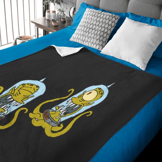 Discover Kang and Kodos Treehouse of Horror Baby Blankets