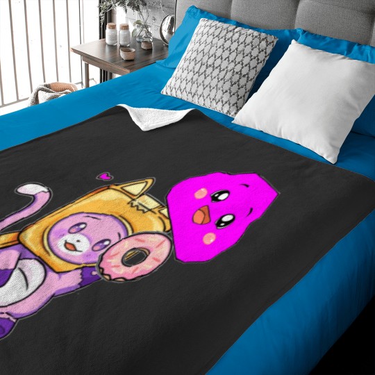 Discover Happy Rocky plushie lankybox Baby Blankets