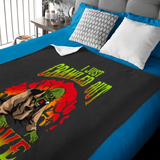 Discover I Just Crawled Out Of A Grave Funny Halloween Costume Gift Happy Halloween 1563 Baby Blankets