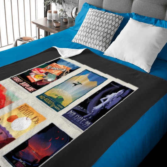 Discover Nasa Jpl Space Tourism Collage Exoplanet Travel Bureau (8K Resolution) Baby Blankets