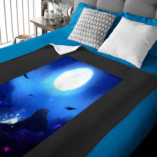 Discover the Moon Graphic Ori and the Blind Forest action game Baby Blankets