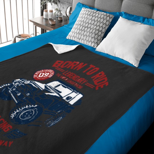 Discover car race happy Baby Blankets