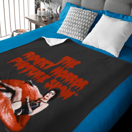 Discover The Rocky Horror Picture Show Dr. Frank-N-Furter Logo Baby Blankets