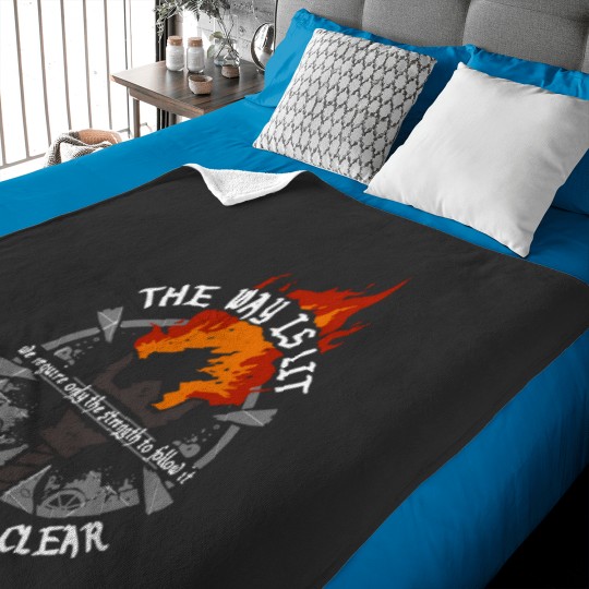 Discover The Way Is Lit Baby Blankets