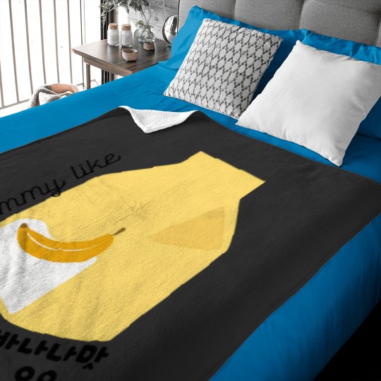 Discover Yummy Like Banana Flavored Milk - Korean 226 Baby Blankets