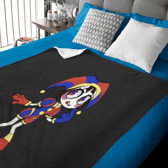 Discover pomnithe amazing digital circus Baby Blankets
