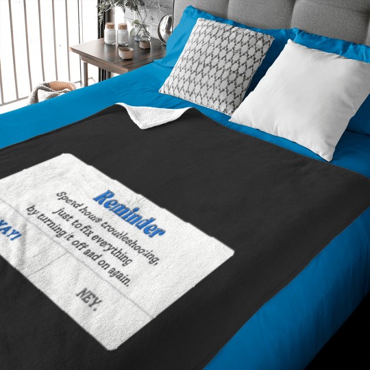 Discover turn it off and on again Baby Blankets