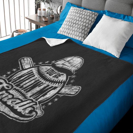 Discover You're Killin' Me Smalls I Vintage Baseball Baby Blankets