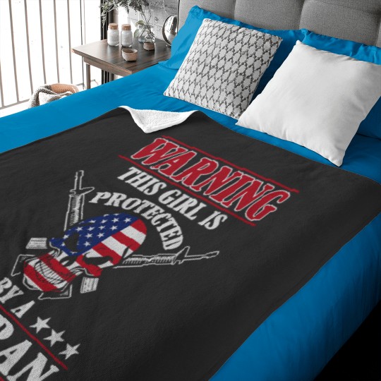 Discover This Girl Is Protected By A Veteran Baby Blankets