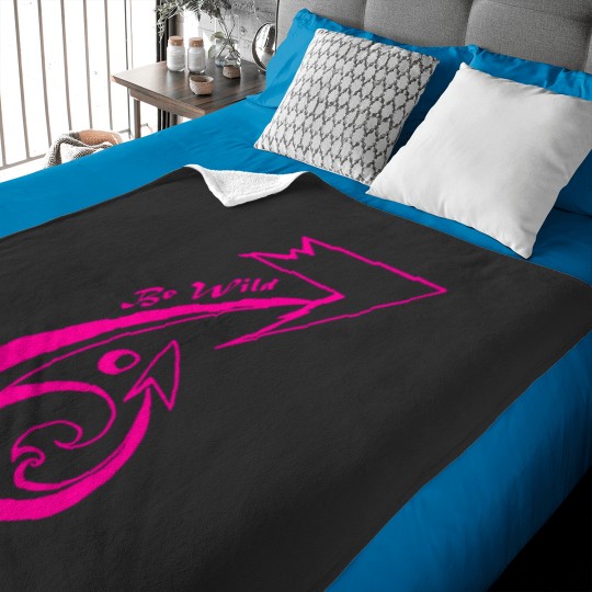 Discover Be Wild Pink Land and Sea Design for the Outdoorsy Adventurer Active Baby Blankets