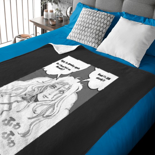 Discover Manga Style Black  White Baby Blankets