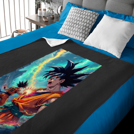 Discover Goku dragon ball anime Baby Blankets