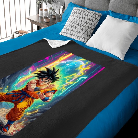 Discover Goku dragon ball anime Baby Blankets