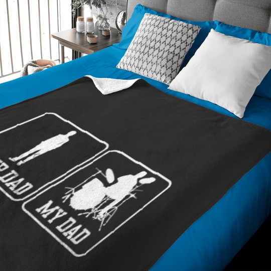 Discover Rock Drummer Shirt Your Dad My Dad Drummers Rockstar 798 Baby Blankets
