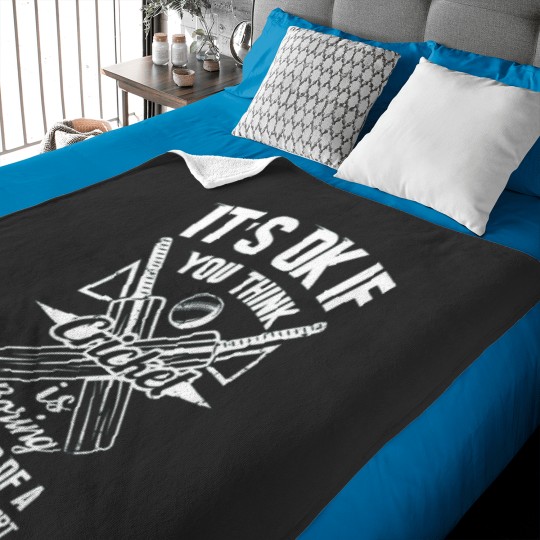 Discover You Think Batting Is Boring. Cricket Kind Of A Smart Person_s Sport Active Baby Blankets