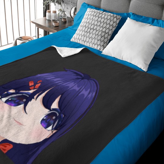 Discover kind mita miside game mita decals chibi miside waifu game fan Baby Blankets