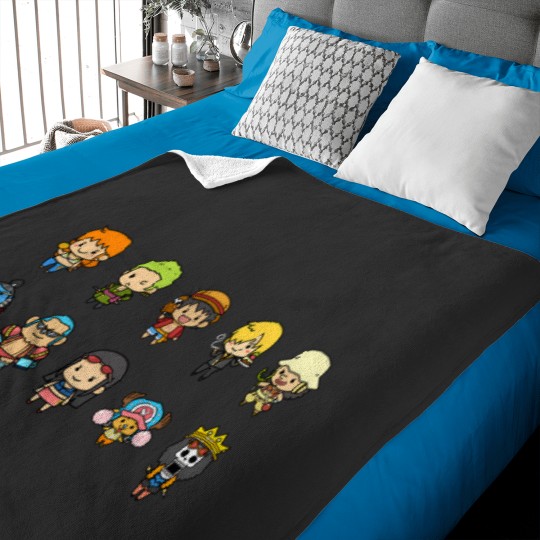 Discover Mugiwara Chibi One Piece 218 Baby Blankets