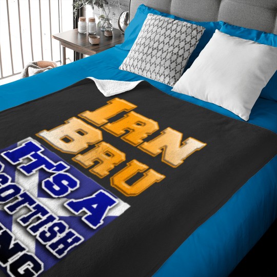 Discover Irn Bru Scottish Thing Fun Iron Brew Whisky Scotland Baby Blankets