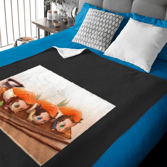 Discover Team Free will Sushis Baby Blankets