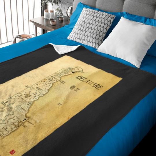 Discover Delaware As A Fantasy Map 1851 Baby Blankets