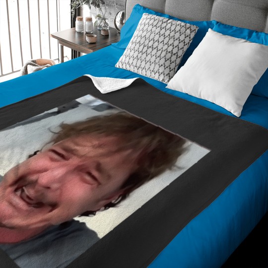 Discover Crying Pedro Pascal Funny Meme Sticker 2308 Baby Blankets