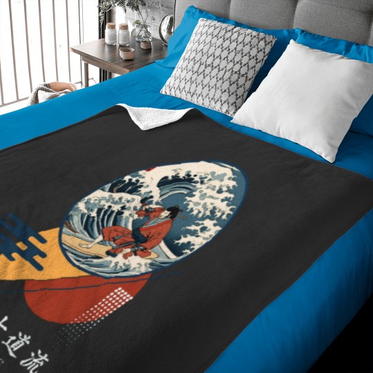 Discover SAMURAI SURFER GOEMON Baby Blankets