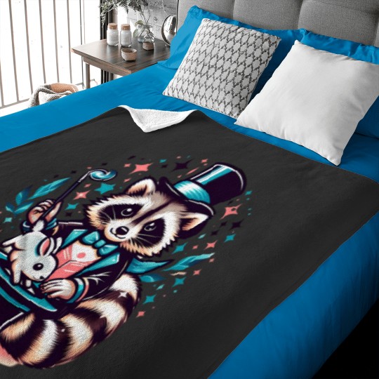 Discover Magical Raccoon 1993 Baby Blankets