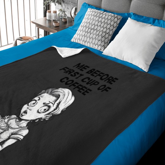 Discover Zombie Woman Before First Cup Of Coffee 3955 Baby Blankets