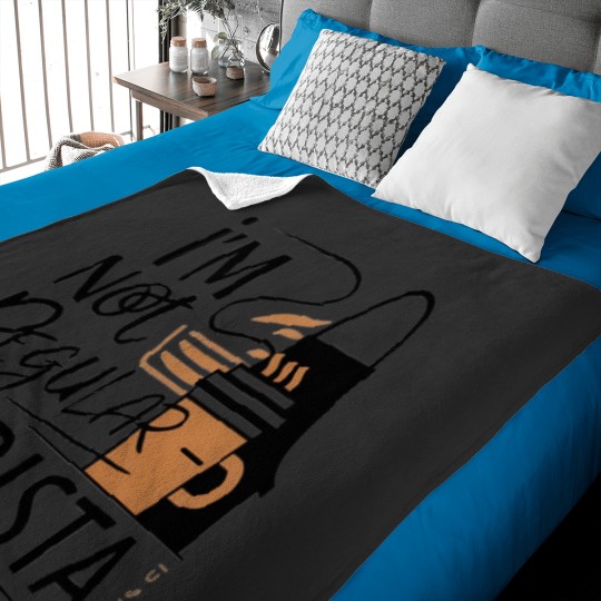 Discover I'M Not Regular Barista  Funny T-Shirts For Barista 274 Baby Blankets