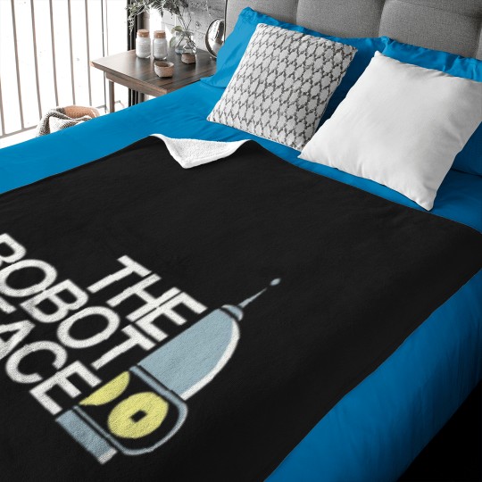 Discover the robot face Baby Blankets