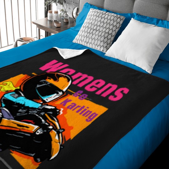 Discover Womens go karting Baby Blankets