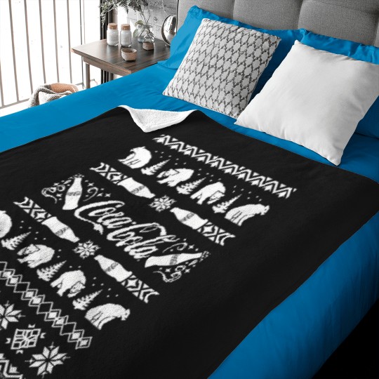Discover à manches longues style pull de noël cocacola polar bear Baby Blankets