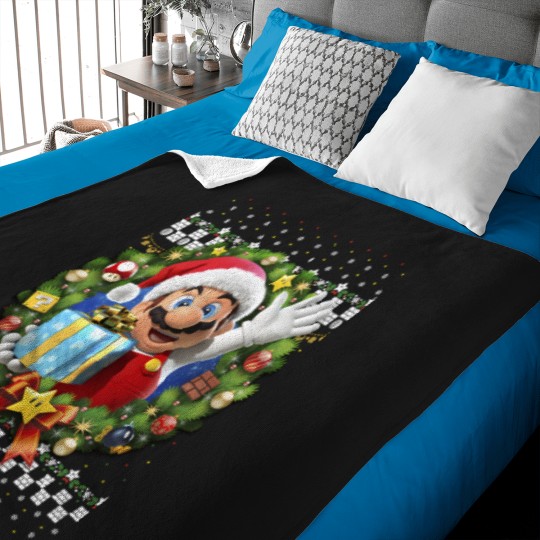 Discover à manches longues avec couronne de noël 3d Baby Blankets
