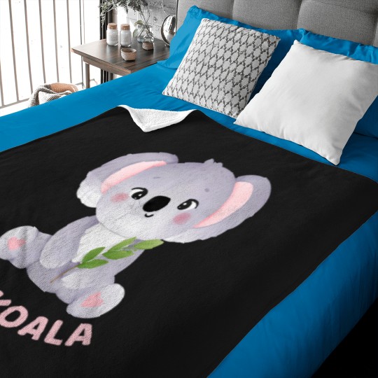 Discover Cute koala animal Baby Blankets