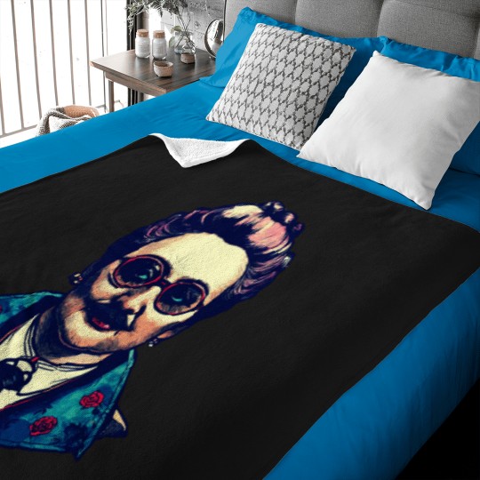 Discover Revolutionary Radiance A Bold Portrayal Of Rosa Luxemburg Baby Blankets