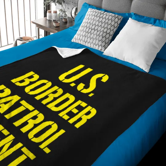 Discover US Border Patrol Agent Halloween Costume ICE Baby Blankets