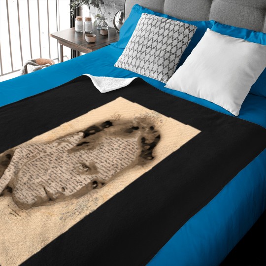 Discover A-Tribute-To-Paul-Newman---Vintage-Sketch-Retro-Art-Style-T-Shirt tEE Baby Blankets