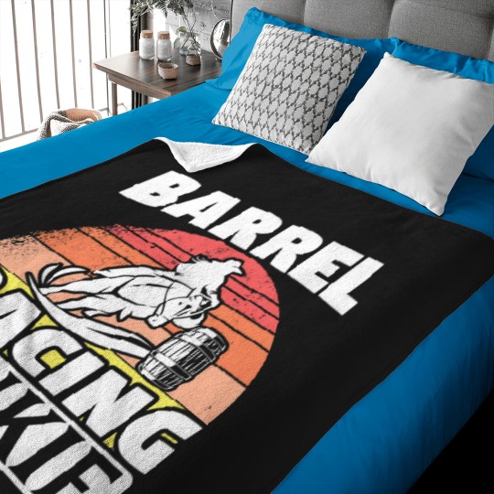 Discover Funny Horse Barrel Racer Racing Junkie Horse Riding Baby Blankets