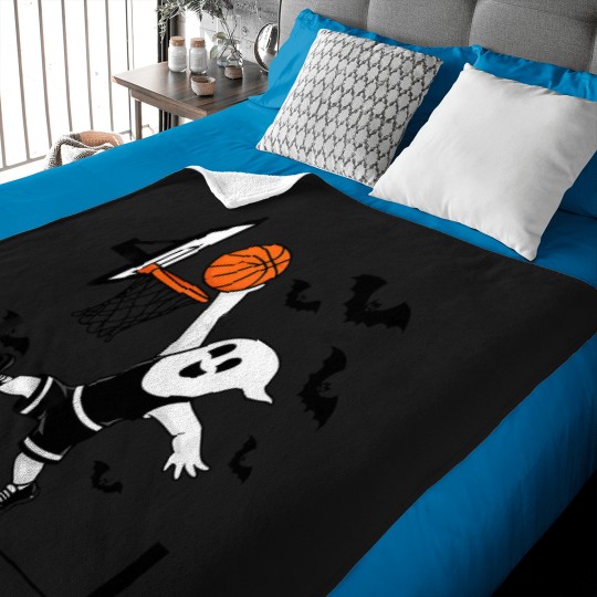 Discover Basketball Ghost Halloween Ghost Basketball Youth Man Woman T-Shirt Baby Blankets
