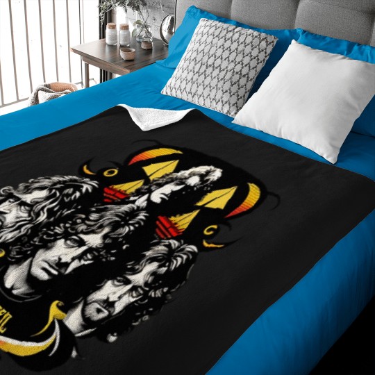 Discover Rock 'n' Roll Royalty Attire Baby Blankets
