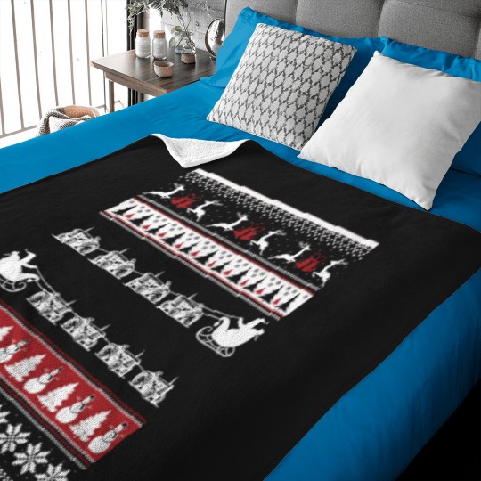 Discover Farmer - Ugly Christmas Sweater for farmer Baby Blankets