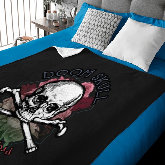 Discover Roses And Skulls Baby Blankets