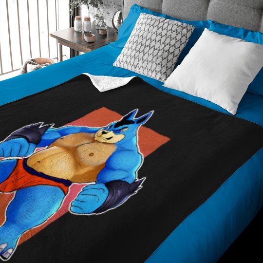 Discover Kawaii Lucario Goes Pro Baby Blankets