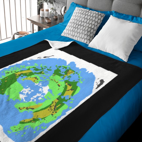 Discover North Pole Centred Fantasy Map 1743 Baby Blankets