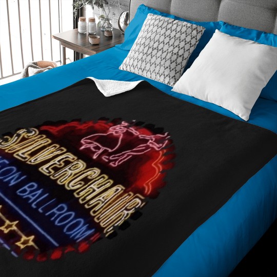 Discover JohnHA Men_s Silverchair Neon Ballroom Cotton s Black Baby Blankets