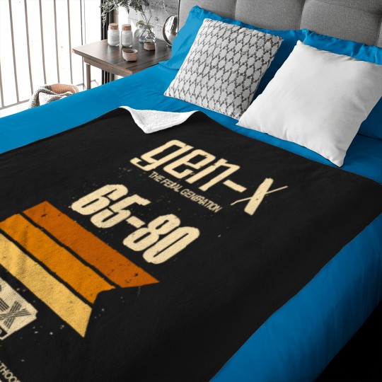 Discover Gen-X The Feral Generation 65-80 Perfect Blend Analog Childhood Digtal Adulthood Baby Blankets