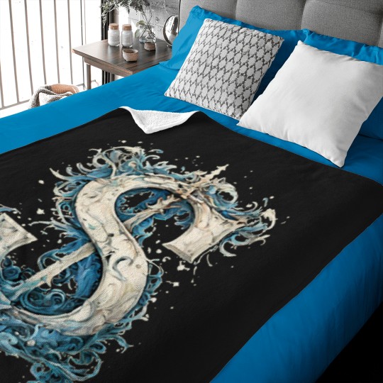 Discover S Letter Alphabet Vintages Monogram S Initials Name Baby Blankets